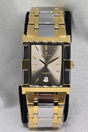 طقم سيفستون - ميناء رمادي - اطار رمادي و ذهبي