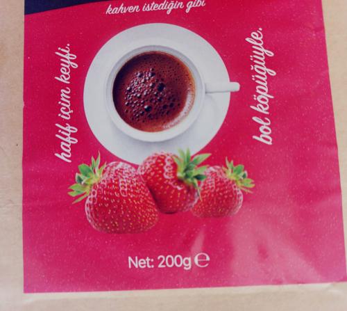 قهوة بالفراولة