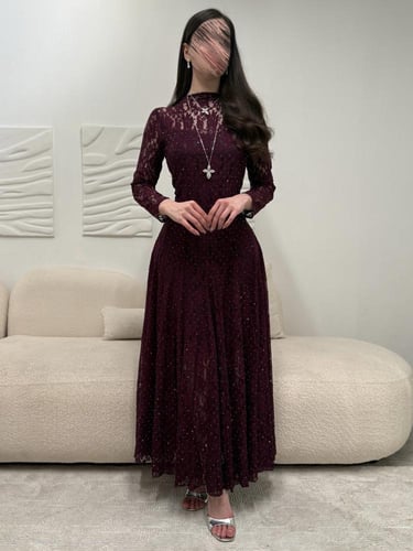 فستان دانتيل 3 ألوان