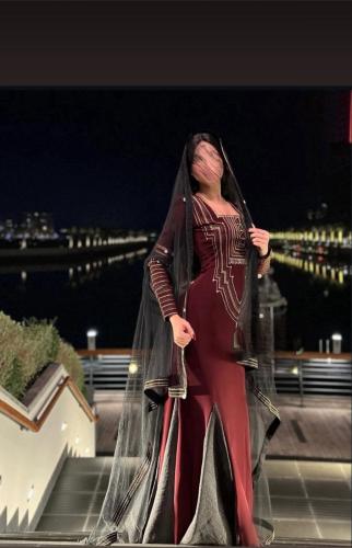 جلابية مخمل عودي للتأسيس