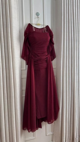 فستان فخامة الشيفون اللامع