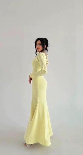 فستان ليموني ناعم للعيد