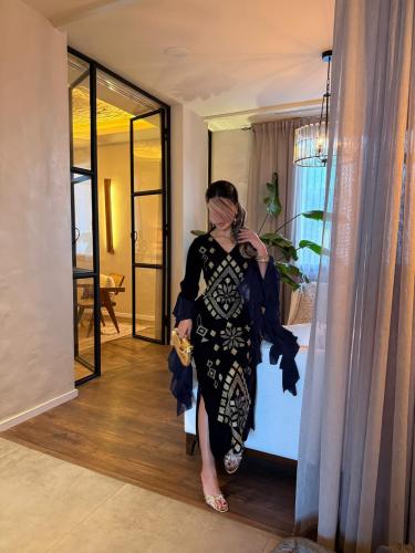 جلابية رمضاني باربي تطريز