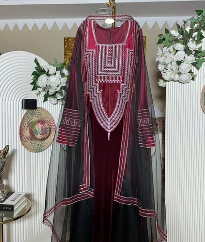 جلابية مخمل عودي للتأسيس