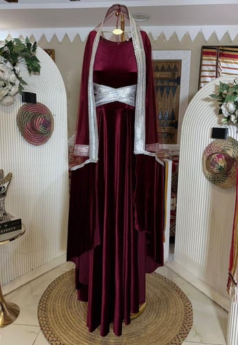 جلابية حجازي مخمل 4 ألوان