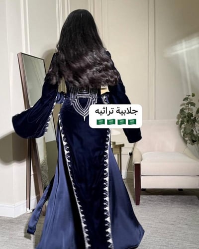 جلابية تراثية لونين من سكر