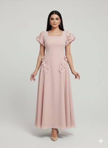 فستان ناعم 3 ألوان