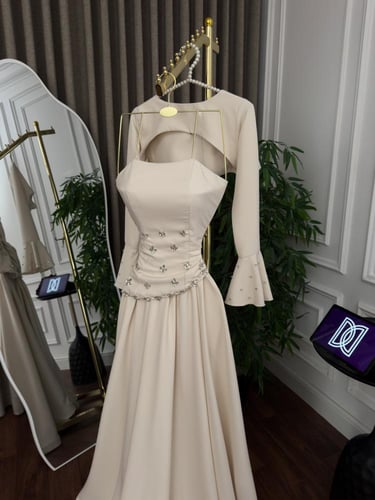 فستان باربي قطعتين لونين