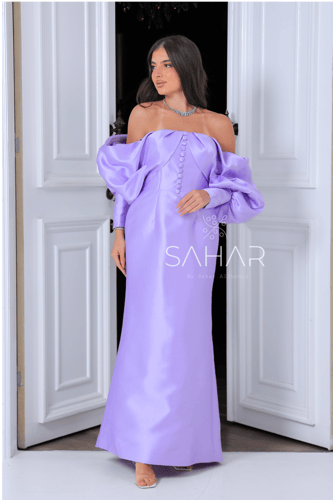 فستان سهرة مميز اوف شولدر