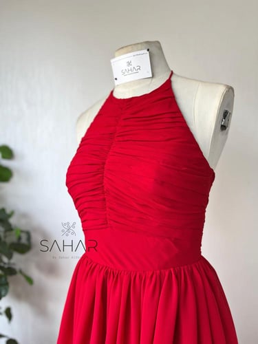 فستان شيفون قصير