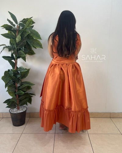 فستان شانتون مع كشكشة