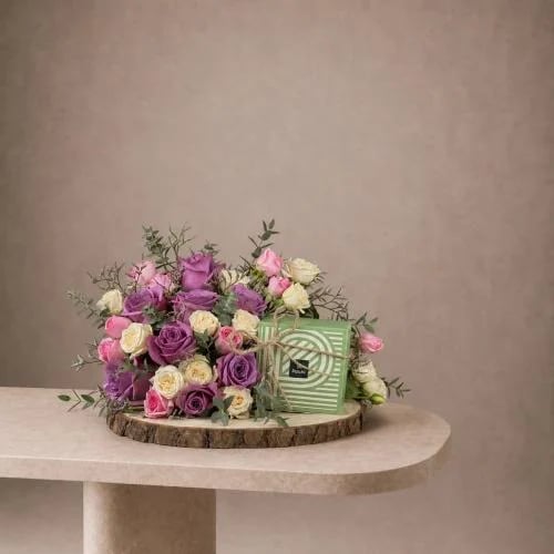 Stand flower | Chocolate pastry