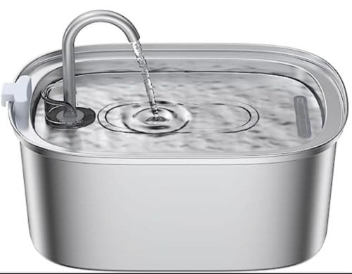 نافورة مياة للقطط ستانلس ستيل