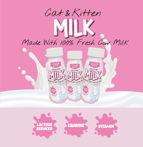 حليب للقطط الصغيره و البالغه cindy's recipe 250 ml