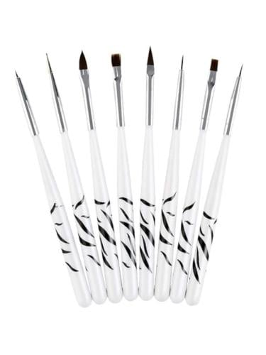 مجموعة فرش الأظافر , 8 قطع