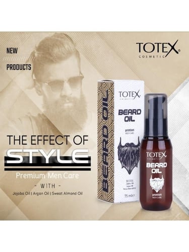 زيت اللحية بالجوجوبا والارغان واللوز الحلو من توتك...