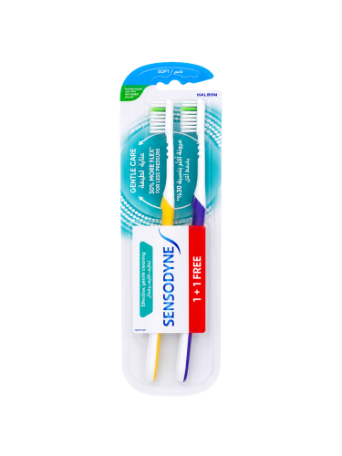 Sensodyne Gentle Care Soft Toothbrush 1+1 – Assorted Colors