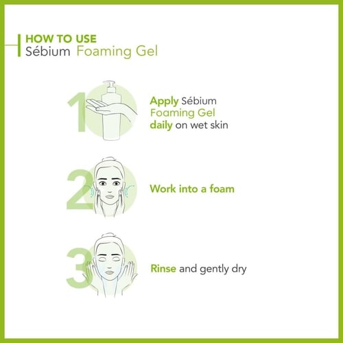 بيوديرما - سيبيوم جل تنقية للبشرة الدهنية , 500 مل