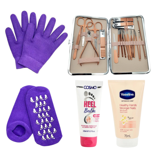 مجموعة العناية والترطيب لليدين و القدمين