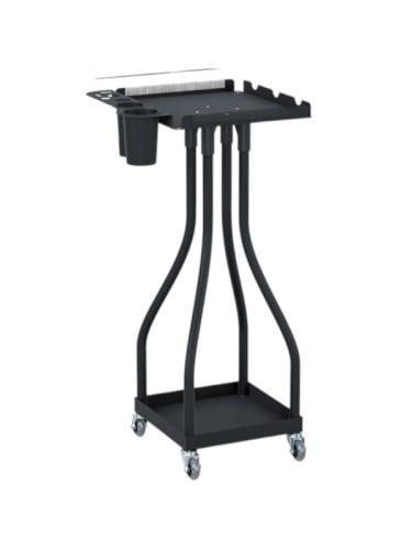 عربة خصل احترافية اسود من صالون سستم