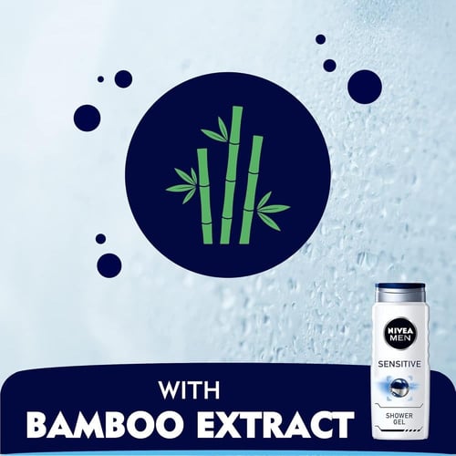 شاور جل للبشرة الحساسة بخلاصة خشب البامبو للرجال م...