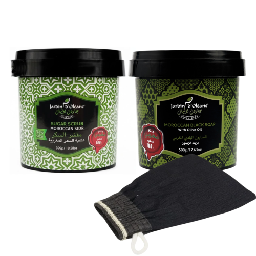 مجموعة مقشر وصابون مغربي لتوحيد لون البشرة وتجديد...