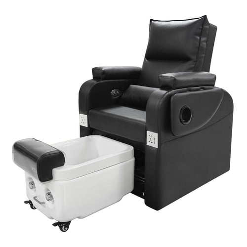 كرسي بدكير متصل مع حوض عادي بعجلات من صالون سيستم...