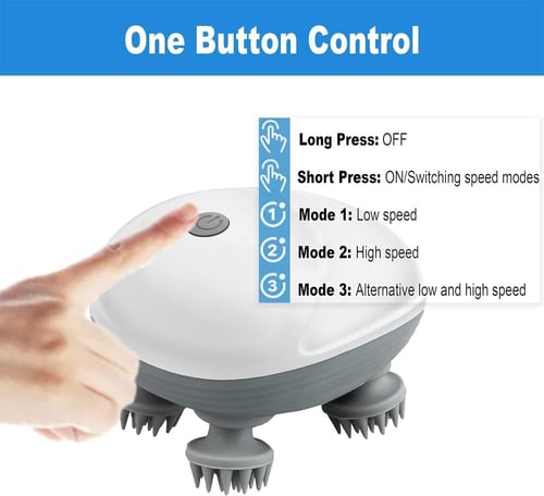 جهاز تدليك فروة الراس الذكي - الوان متنوعه