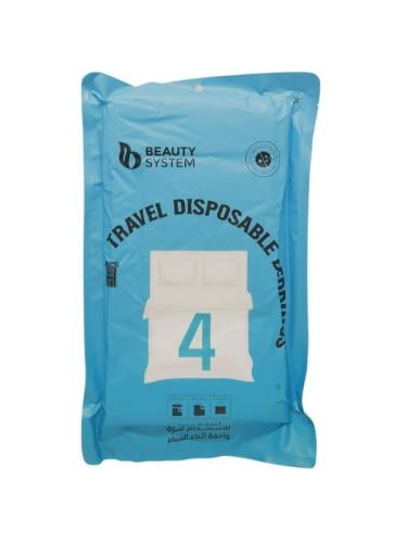 اغطية سرير للاستخدام مرة واحدة من بيوتي سيستم - 4ق...