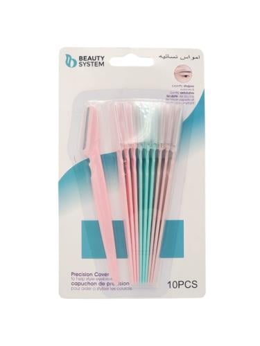 أمواس حلاقة للوجه من بيوتي سيستم ، 10 قطع