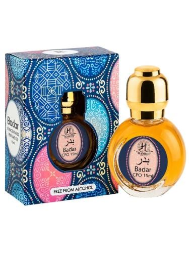 عطر بدر الزيتي المركز للجنسين من حامدي – 15 مل