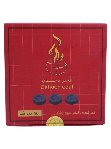 فحم دخون للعود والبخور سريع الاشتعال - 40 قرص دائر...