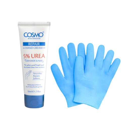 مجموعة النعومة الفائقة لليدين - كريم يوريا 5% و قف...