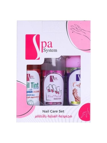 مجموعة العناية بالأظافر من سبا سيستم - 3×50 مل