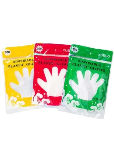 قفازات بلاستيكية شفافة متعددة الاستخدام من صالون س...