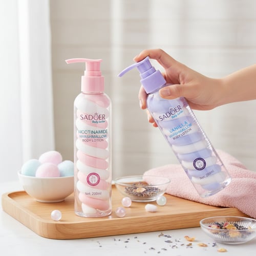 مجموعة لوشن مارشميلو بالفانيلا والنياسيناميد لبشرة...