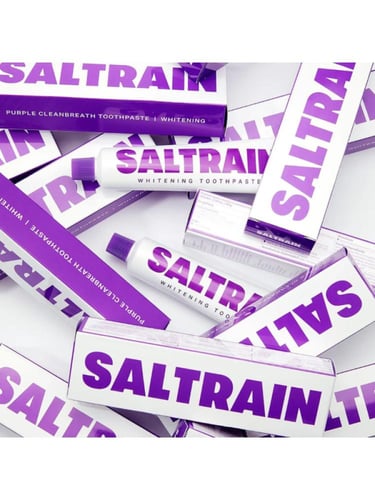 معجون أسنان تبييض طبيعي من سالترين ، 80 جرام