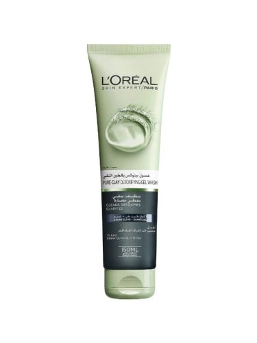 لوريال غسول ديتوكس بالطين النقي بالفحم 150 مل