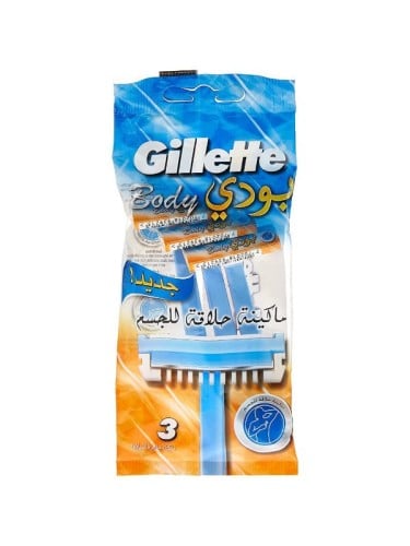 شفرات حلاقة للجسم للرجال من جيليت - 3 شفرات