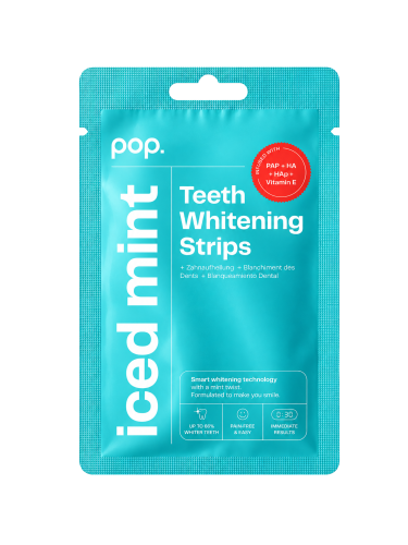 POP Iced Mint Teeth Whitening Strips - 7 Pieces