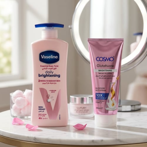 مجموعة لوشن توحيد لون الجسم وزيادة النضارة - 400 م...