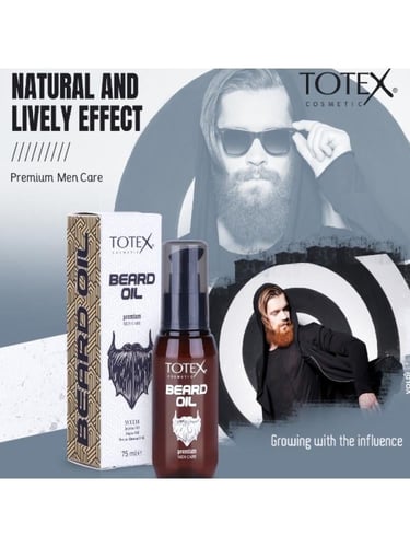 زيت اللحية بالجوجوبا والارغان واللوز الحلو من توتك...