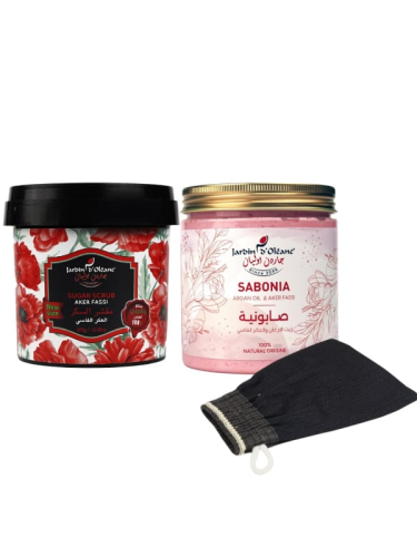 مجموعة توريد وتفتيح الجسم بالعكر الفاسي , 3 قطع