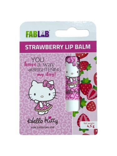مرطب شفاه هيلو كيتي بالفراوله من فاب لاب - 4.5 جرا...
