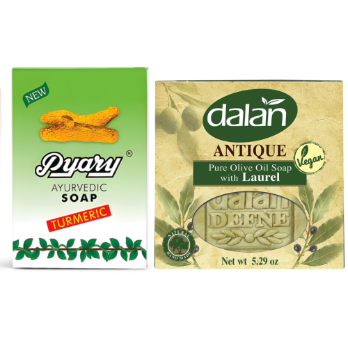 مجموعة صابون تفتيح وتوحيد لون البشرة - ( الغار وزي...