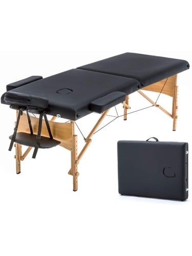 Salon System Premium Mobile Massage Bed Wooden Base with Bag