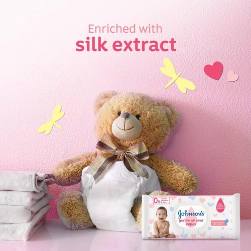 مناديل أطفال لتنظيف لطيف لكامل البشرة 2+ 1 من جونس...