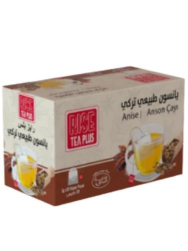 شاي يانسون طبيعي تركي من رايز بلس - 20 كيس