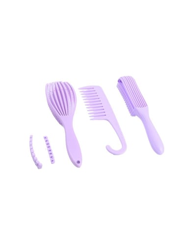 طقم فرش شعر ارجواني من هير سيستم - 3 قطع