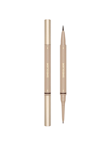 SHEGLAM Brows On Demand 2-In-1 Eyebrow Pencil - CHOCOLATE